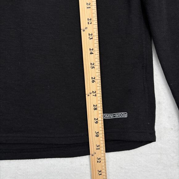 Omni-Wool Base Layer Shirt Men Size XXL Black Long Sleeve Crew Neck Stretch Knit - Picture 7 of 9